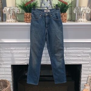 ACNE High Waist Slim Fit Grunge Worn In Needle Marine Jeans Size 24